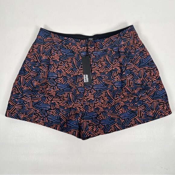NWT MARKUS LUPFER UK🇬🇧Made Pleated Textured Pockets Shorts Shiny Print MEDIUM - Picture 3 of 13